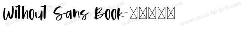Without Sans Book字体转换